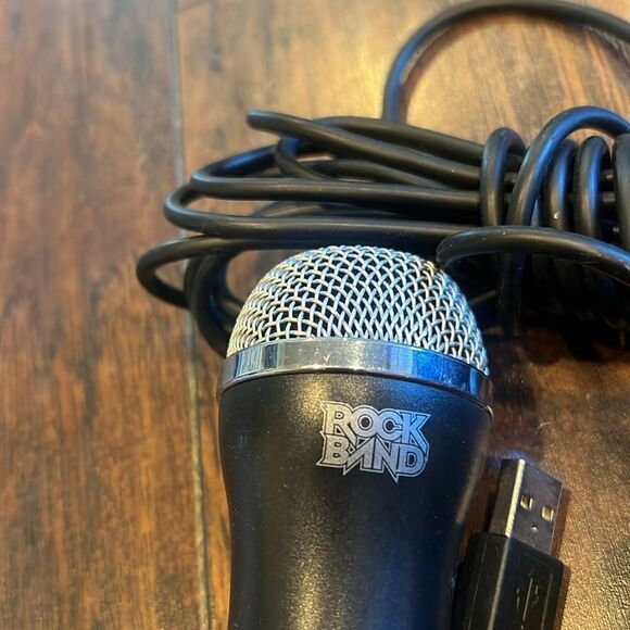 Rock Band Microphone For Wii/xbox 360/PS3 Black By Logitech - Picture 2 of 4